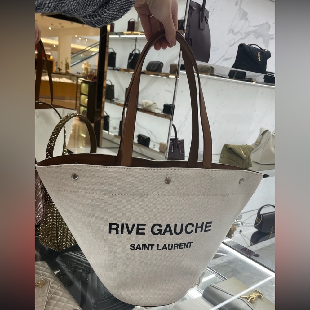 Saint Laurent Canvas Tote - Neutral